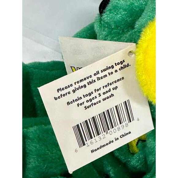 VTG Salvino’s Custom Collection York Fair Plush Teddy Bear Green & Yellow w/ Tag - Picture 4 of 7